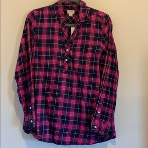 J. Crew Flannel Top